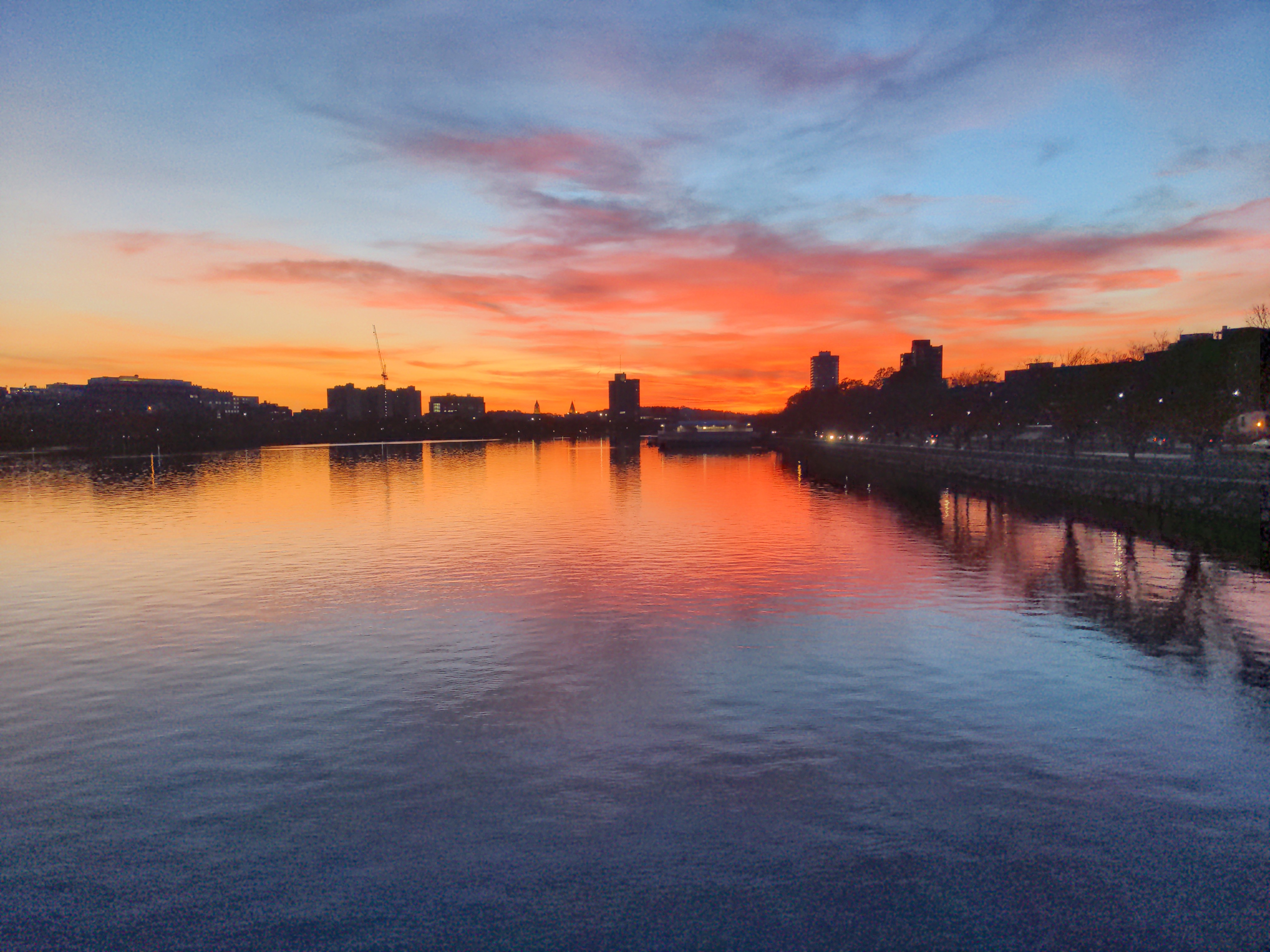 Sunset from Harvard Bridge